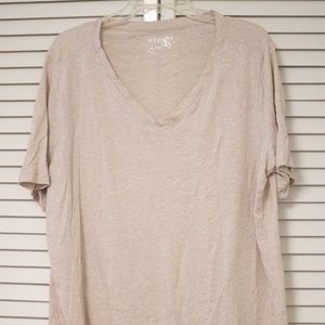Tan V-Neck T-shirt (2X)